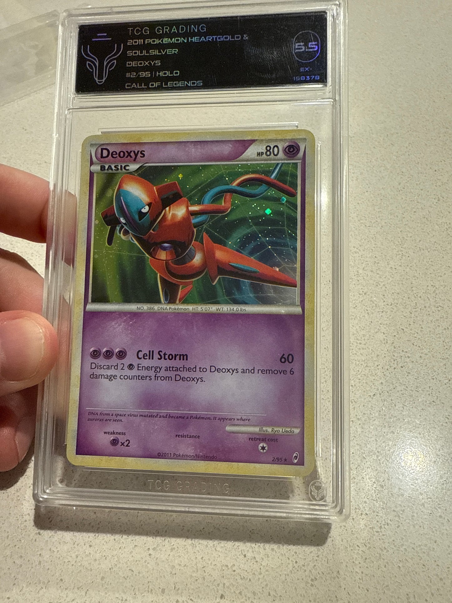 Deoxys 2/95 holo hgss call of legends TCG 5.5