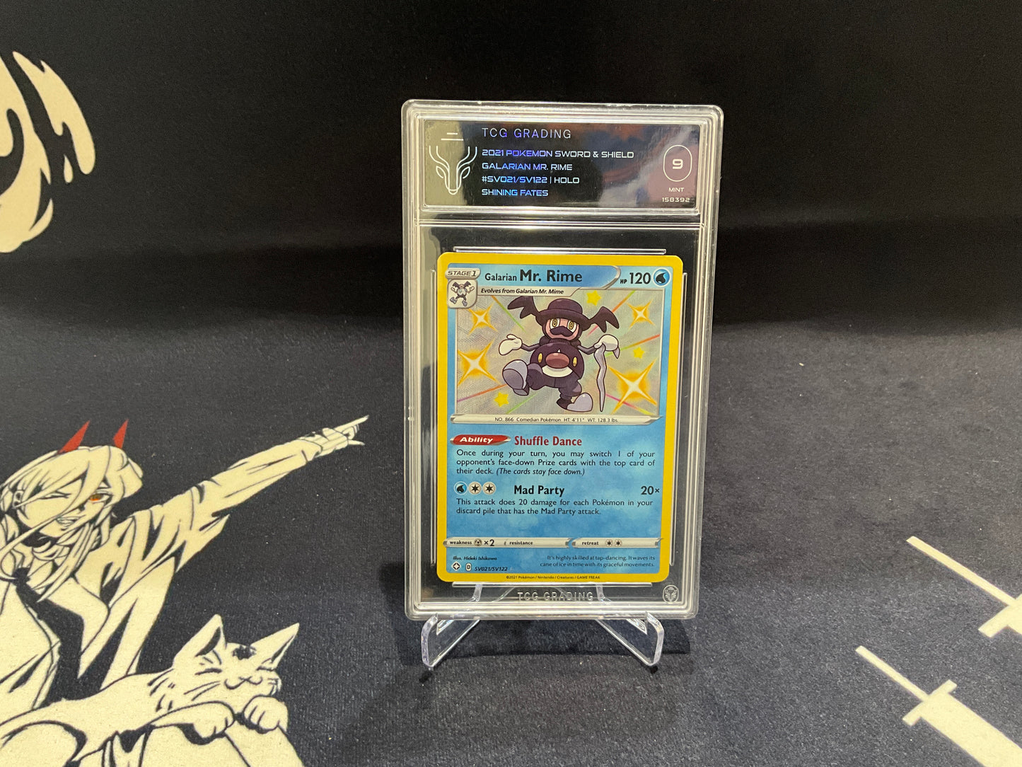 GALARIAN MR.RIME HOLO - #SV021/SV122 SHINING FATES BECKETT 9