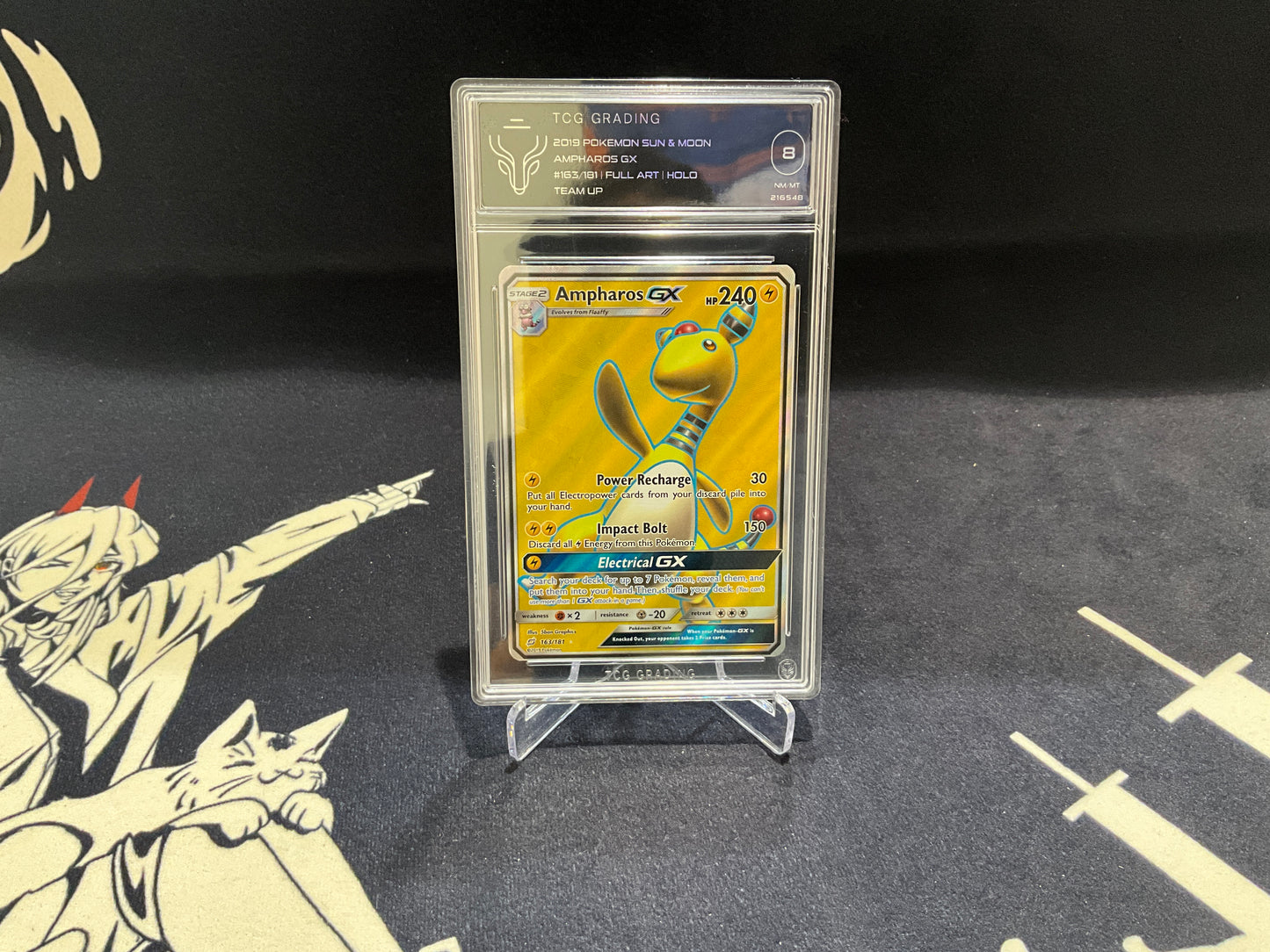 AMPHAROS GX FULL ART - #163/181 BECKETT 8