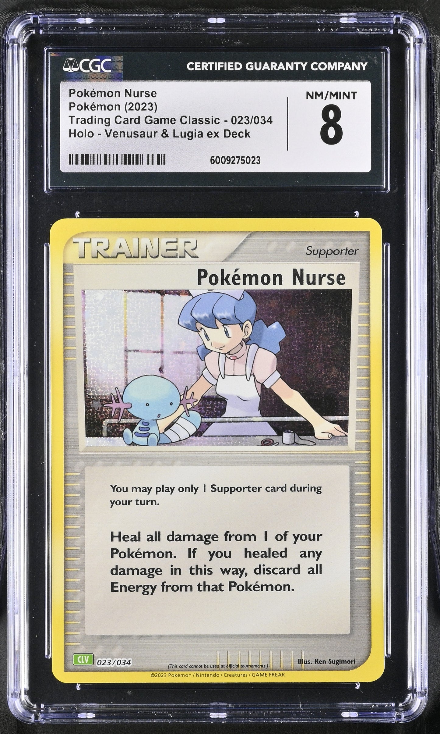 Pokémon Pokemon Nurse 023/034 Trading Card Game Classic CGC 8