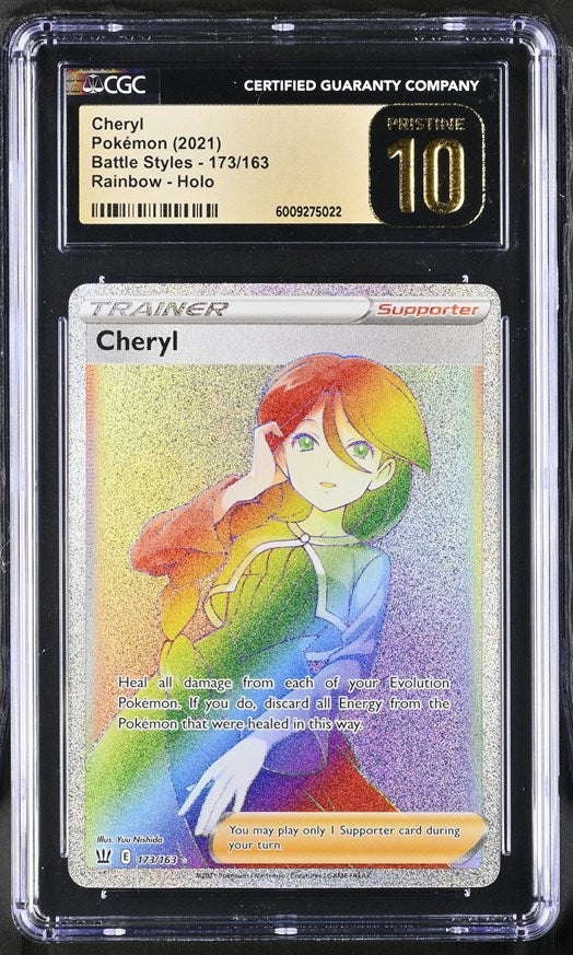 Pokémon Cheryl 173/163 Battle Styles | CGC Pristine 10