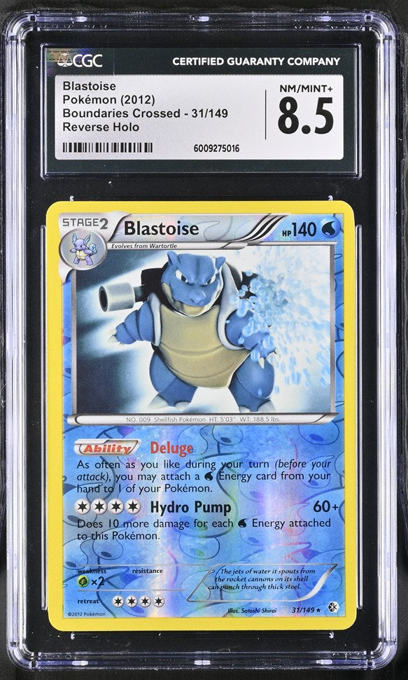 Pokémon Blastoise 31/149 Boundaries Crossed | English CGC 8.5