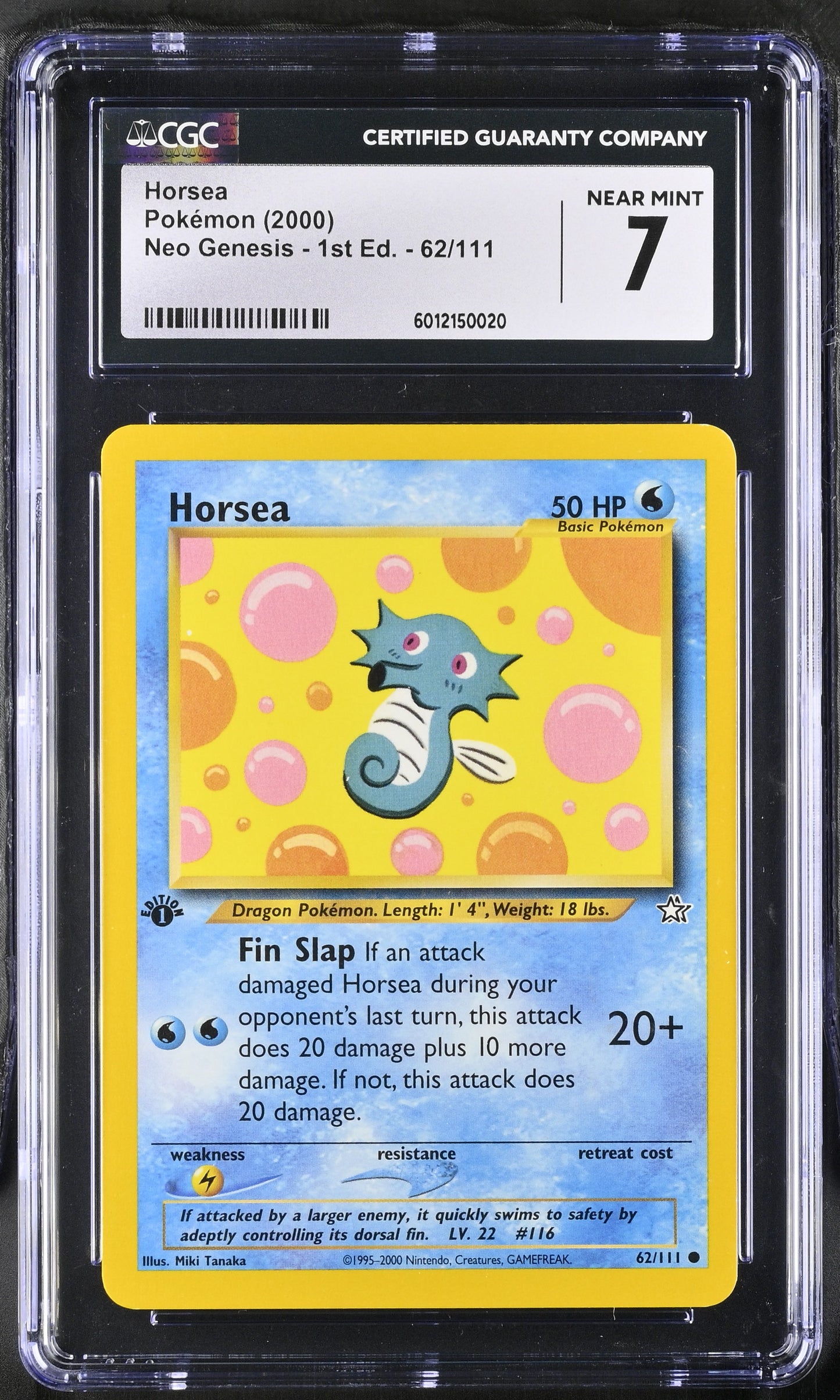 Horsea 62/111 2000 Neo Genesis - 1st Edition Common