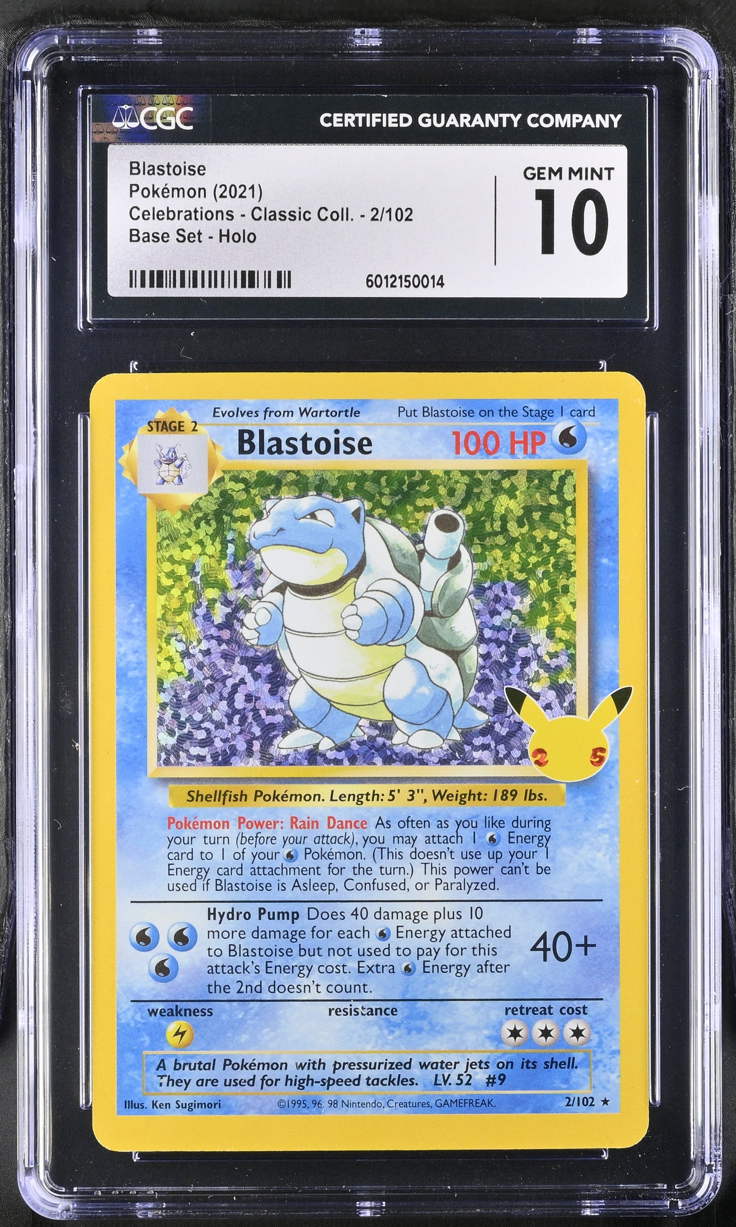 Blastoise 2/102 2021 Celebrations - Classic Collection Base Set