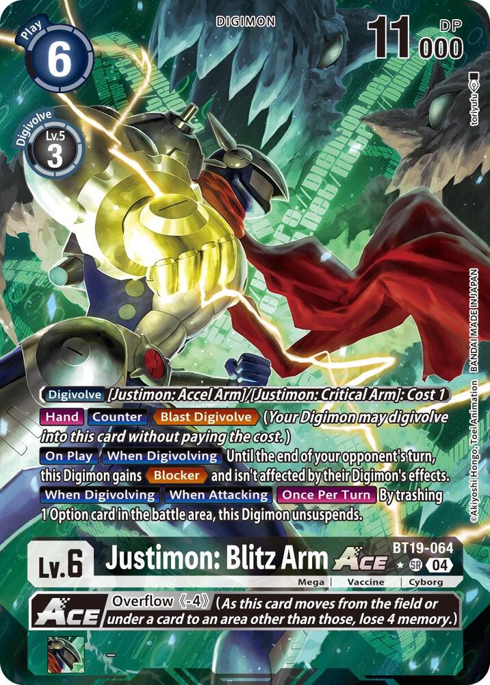 Justimon: Blitz Arm ACE (Alternate Art
