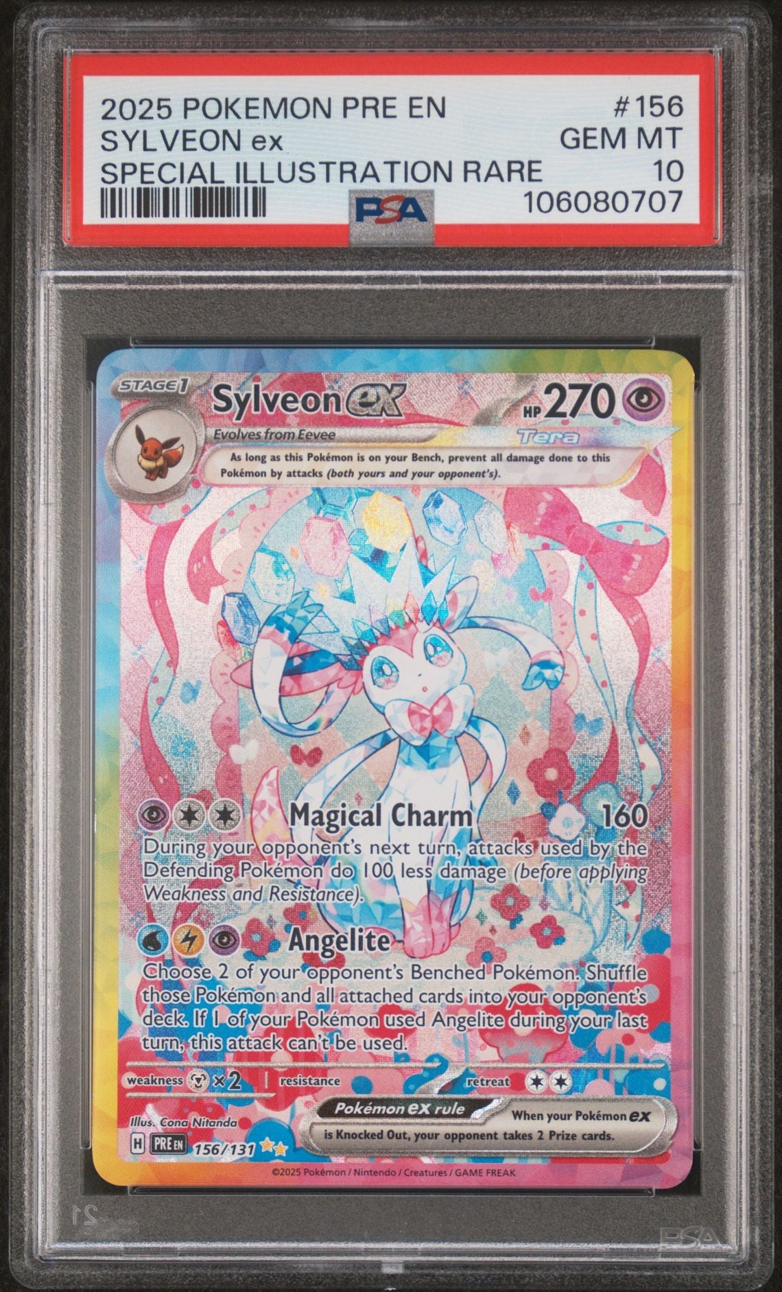 SYLVEON EX SPECIAL ILLUSTRATION RARE PSA10