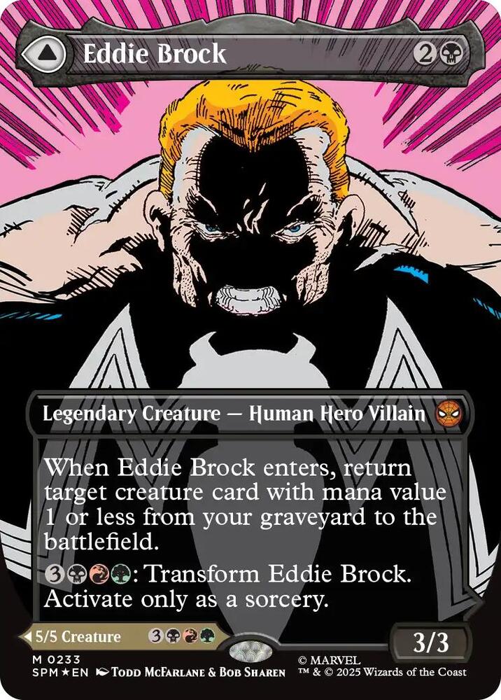 Eddie Brock (0233) (Borderless) - Marvel's Spider-Man (SPM) foil