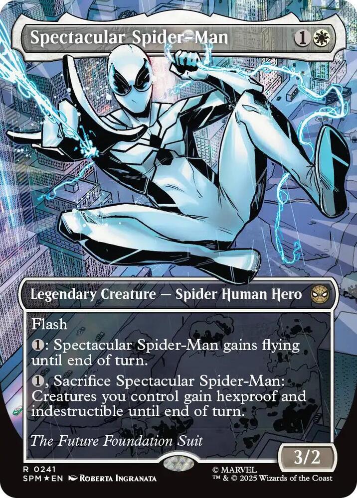 Spectacular Spider-Man (0241) (Borderless) (Textured Foil) - Marvel's Spider-Man (SPM)