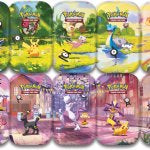 Pokémon TCG: 30th Celebration Mini Tin pre order 2/10 release 1 random design from pictured