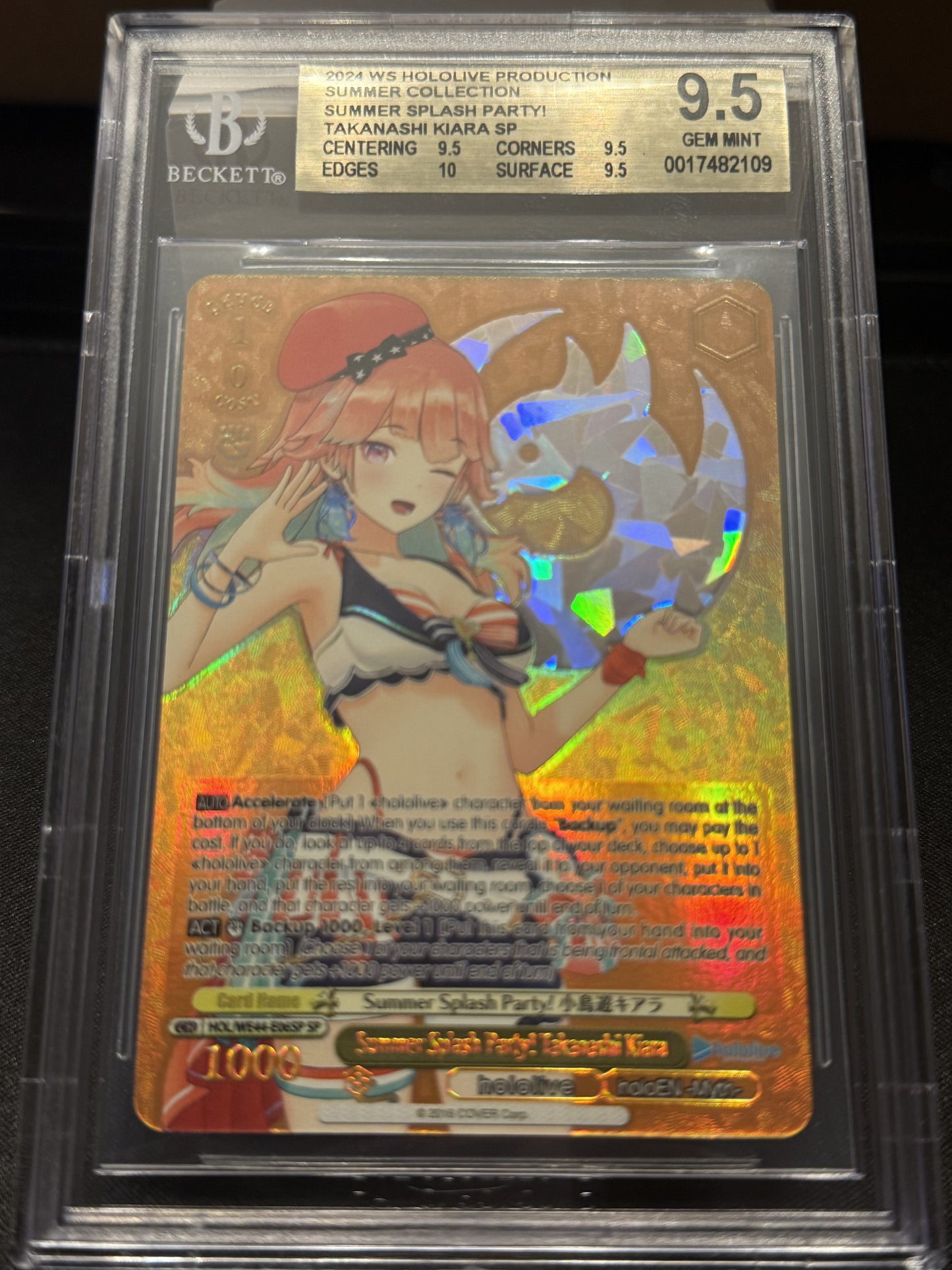 Summer Splash Party! Takanashi Kiara SP BGS 9.5