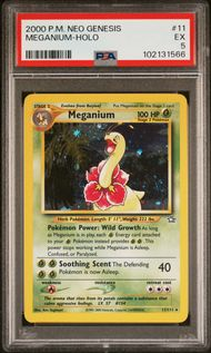 NEO GENESIS 11 MEGANIUM-HOLO PSA 5