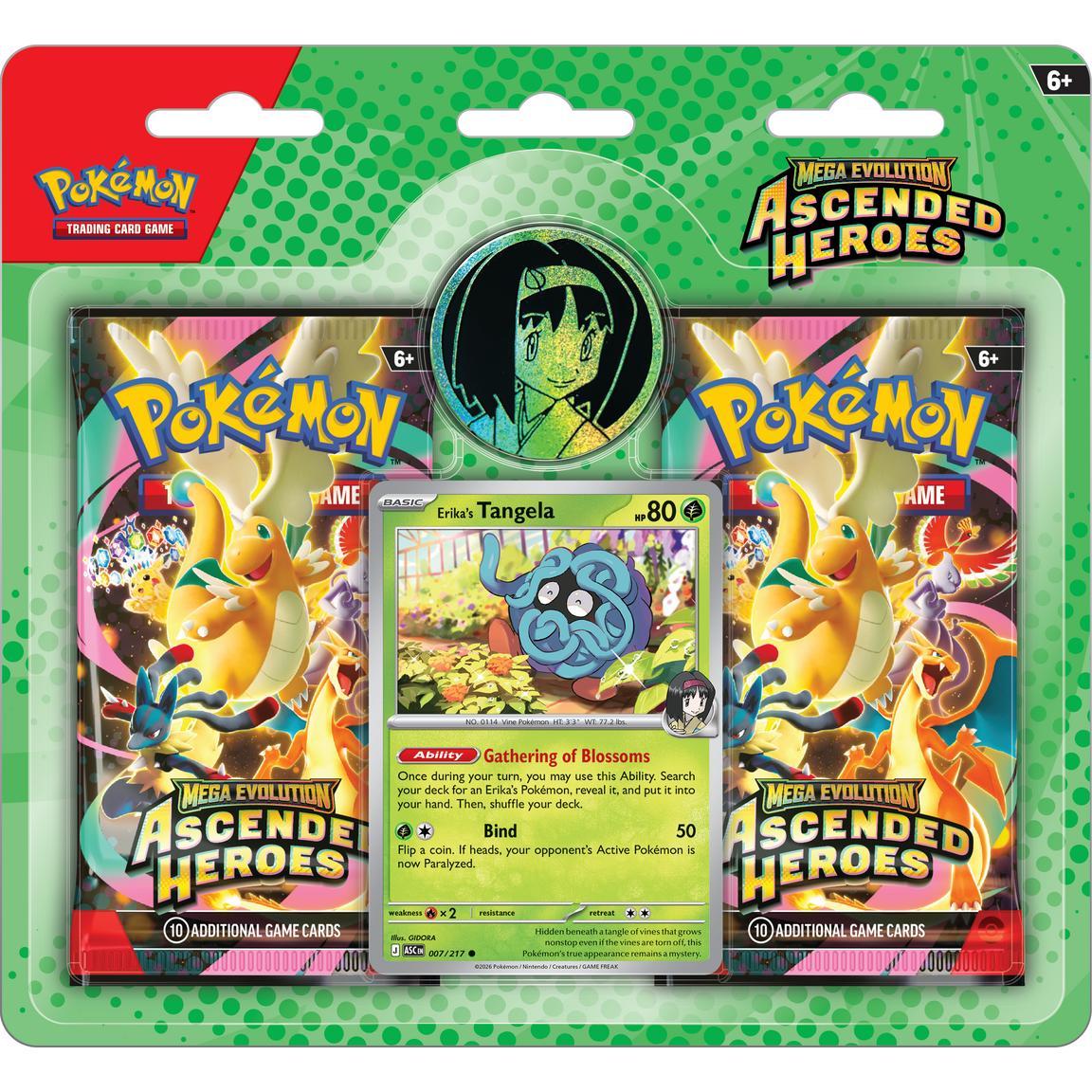 Erika's Tangela 2 pack Blister acended heroes