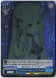 Engraved Love Letter, Emilia (SR) RZ/S116-E092S Re:ZERO Vol.3  NM