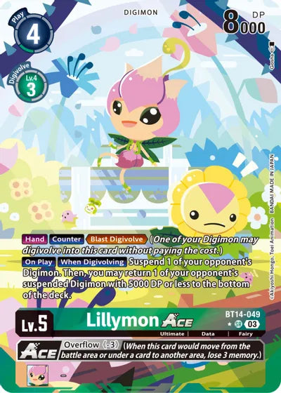 Lillymon Ace (English Exclusive Alternate Art) - Blast Ace (BT14)
