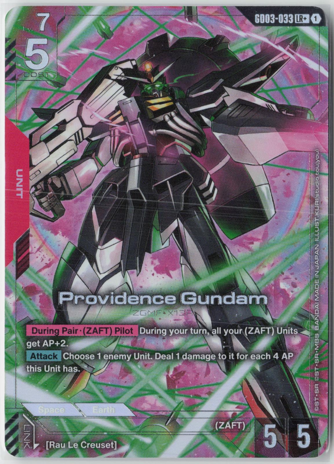 Providence Gundam (LR+) GD03-033 LR+ Steel Requiem Gundam Near Mint