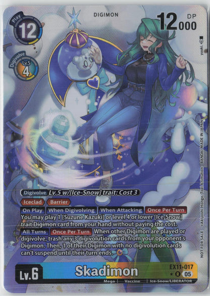 Skadimon EX8-028 SR Super Rare Chain of Liberation Digimon Near Mint
