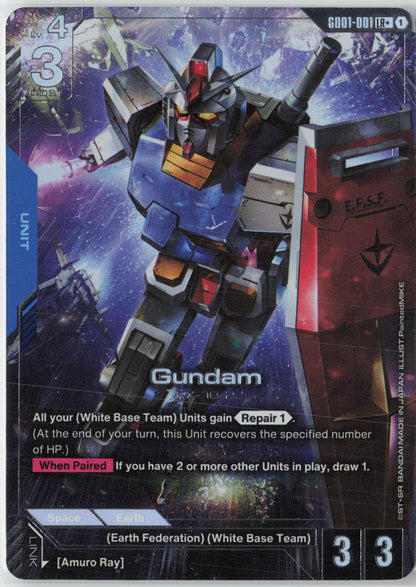 Gundam (GD01-001) (LR+) GD01-001 LR+ Newtype Rising Gundam Near Mint