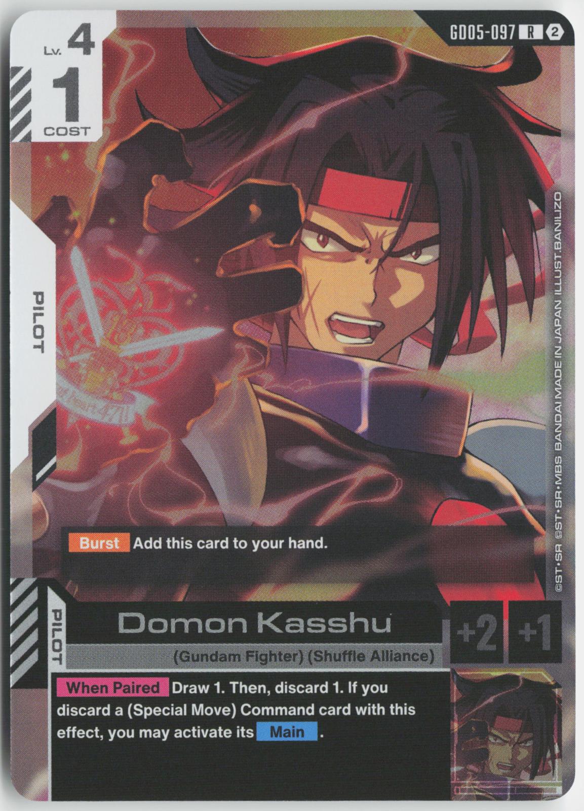 Domon Kasshu GD05-097 R Freedom Ascension Gundam Holo Near Mint