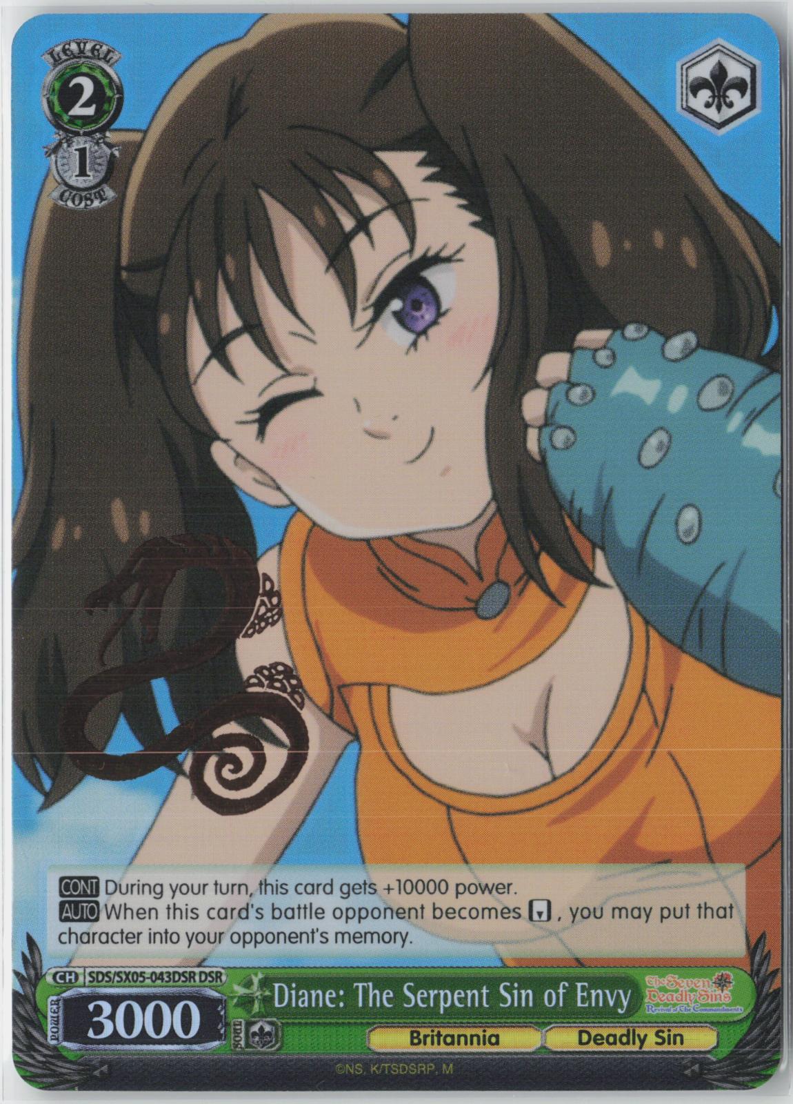 Diane: The Serpent Sin of Envy (DSR) SDS/SX05-043DSR DSR NM