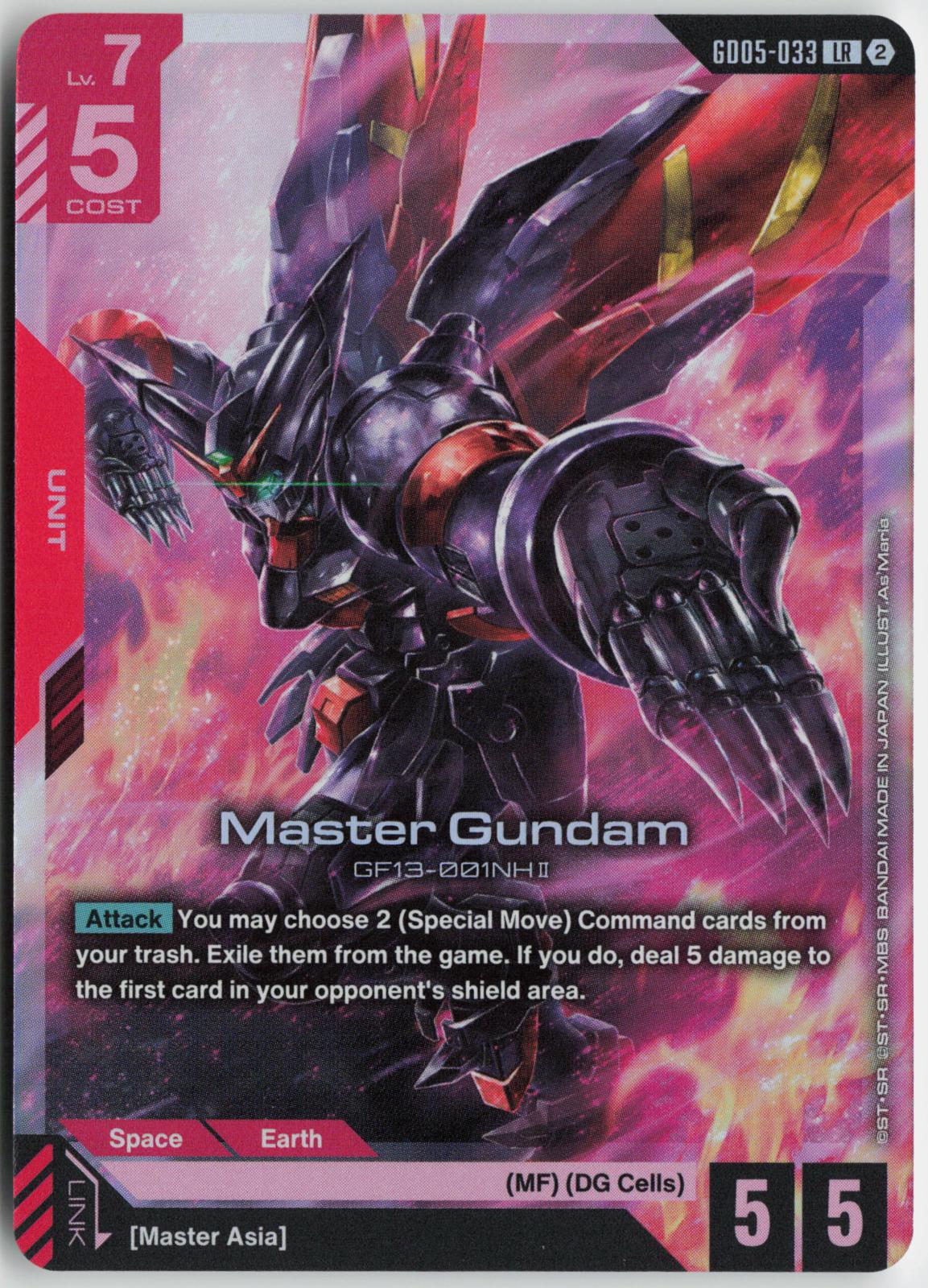 Master Gundam GD05-033 LR Freedom Ascension Gundam Holo Near Mint