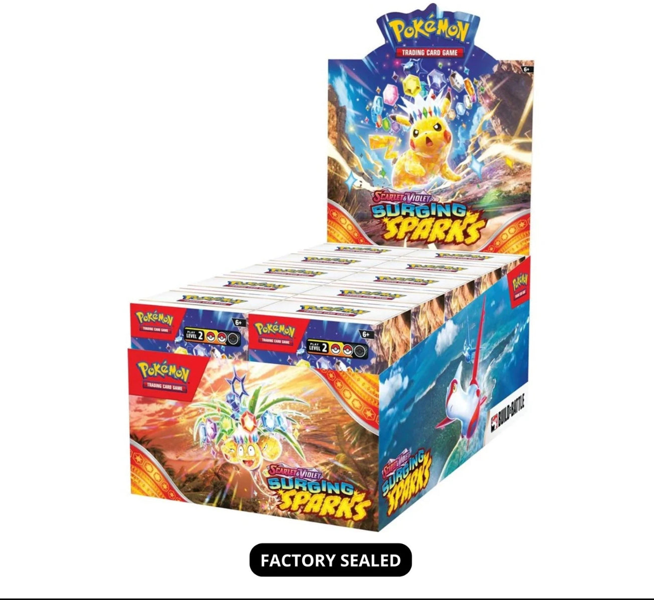 Pokemon TCG Scarlet & Violet 8 Surging Sparks Booster Bundle case