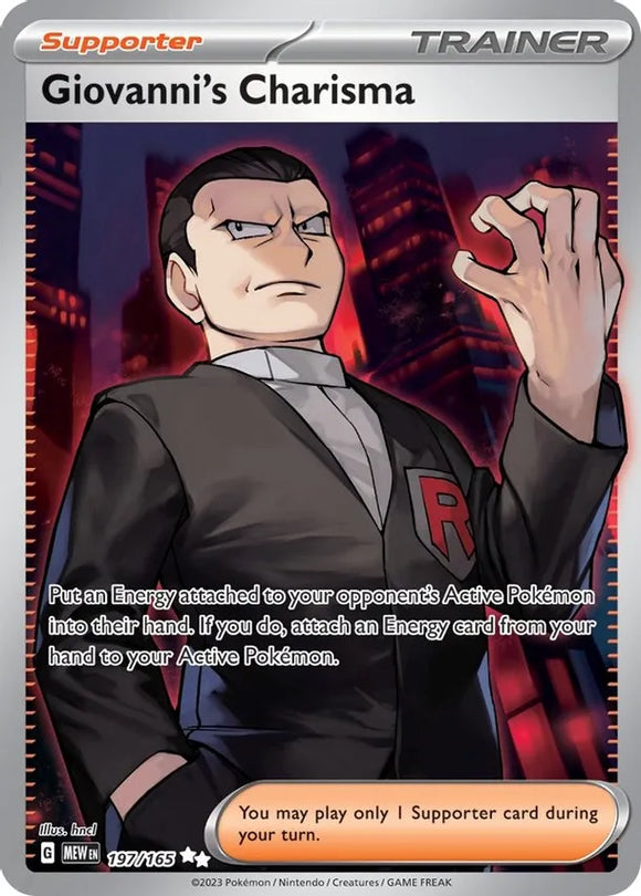 Giovanni's Charisma - 197/165 - SV: Scarlet and Violet 151