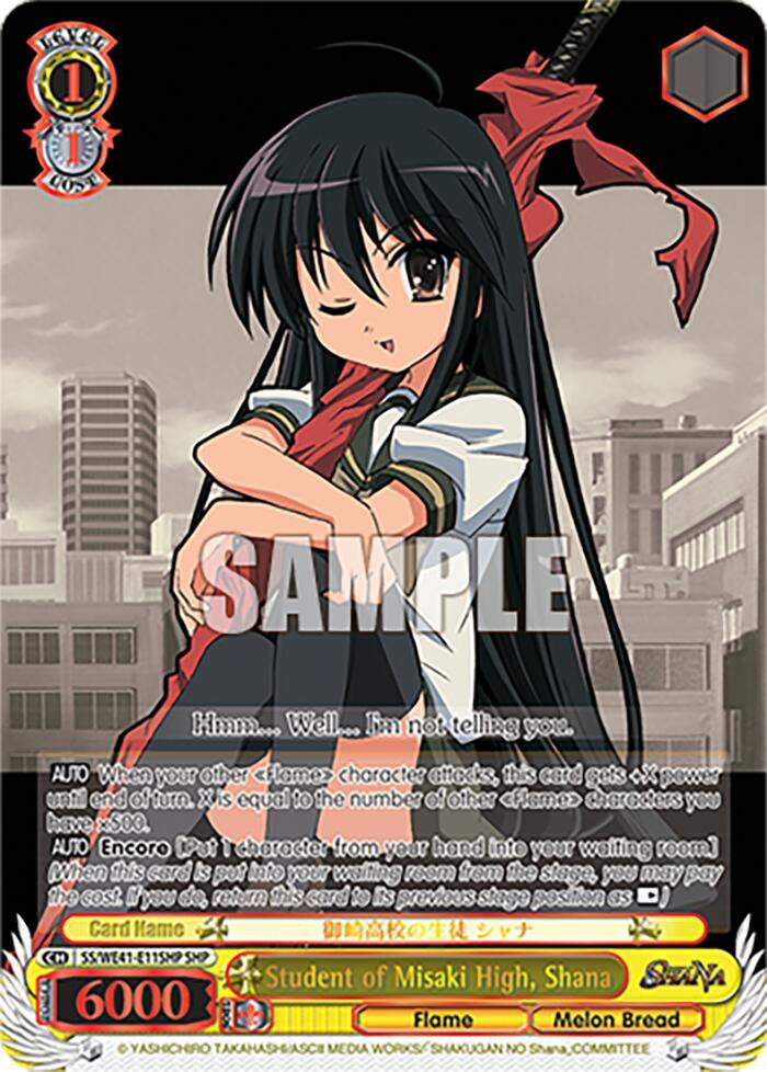 Student of Misaki High, Shana (SHP) - Shakugan no Shana Premium Booster