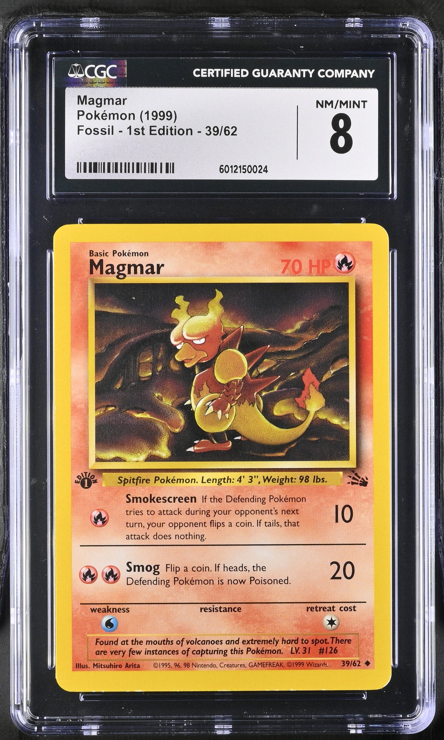 Magmar 39/62 1999 Fossil - 1st Edition Uncommon