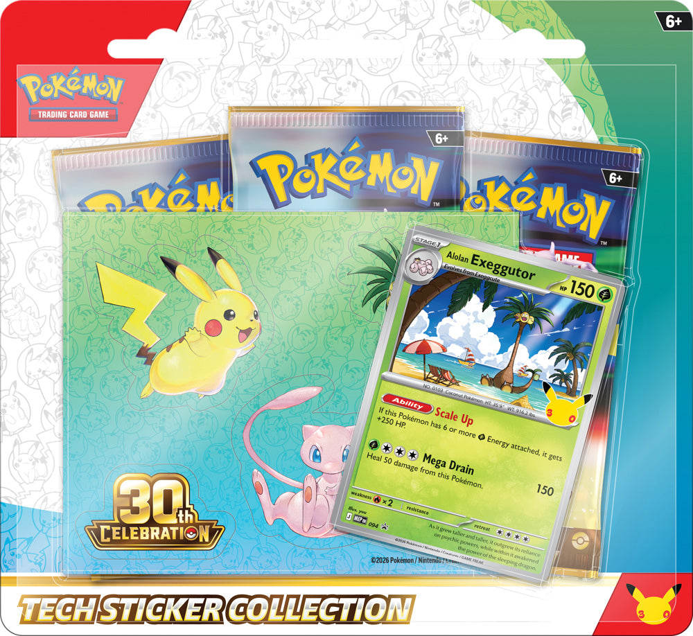 Tech Sticker Collection 30th anniversary pre order 16/09/26 both designs 1 per person