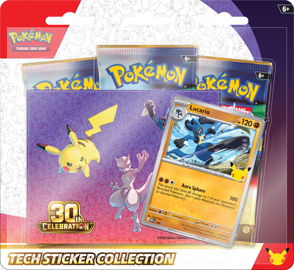Tech Sticker Collection 30th anniversary pre order 16/09/26 both designs 1 per person