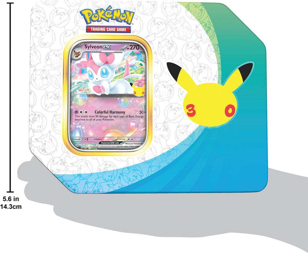 Pokémon TCG: 30th Celebration Tin sylveon pre order 1 per person