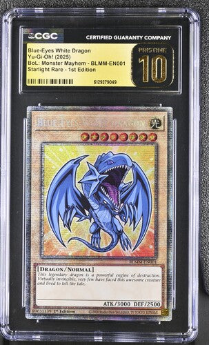 Blue-Eyes White Dragon Starlight CGC Pristine 10 POP 1