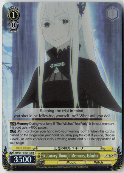 A Journey Through Memories, Echidna (SR) RZ/S116-E011S Re:ZERO Vol.3  NM