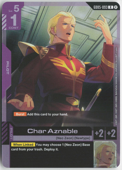 Char Aznable GD05-093 R Freedom Ascension Gundam Holo Near Mint