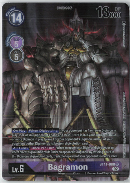 Bagramon (Alternate Art) BT11-088 SR Super Rare Dimensional Phase Digimon NM