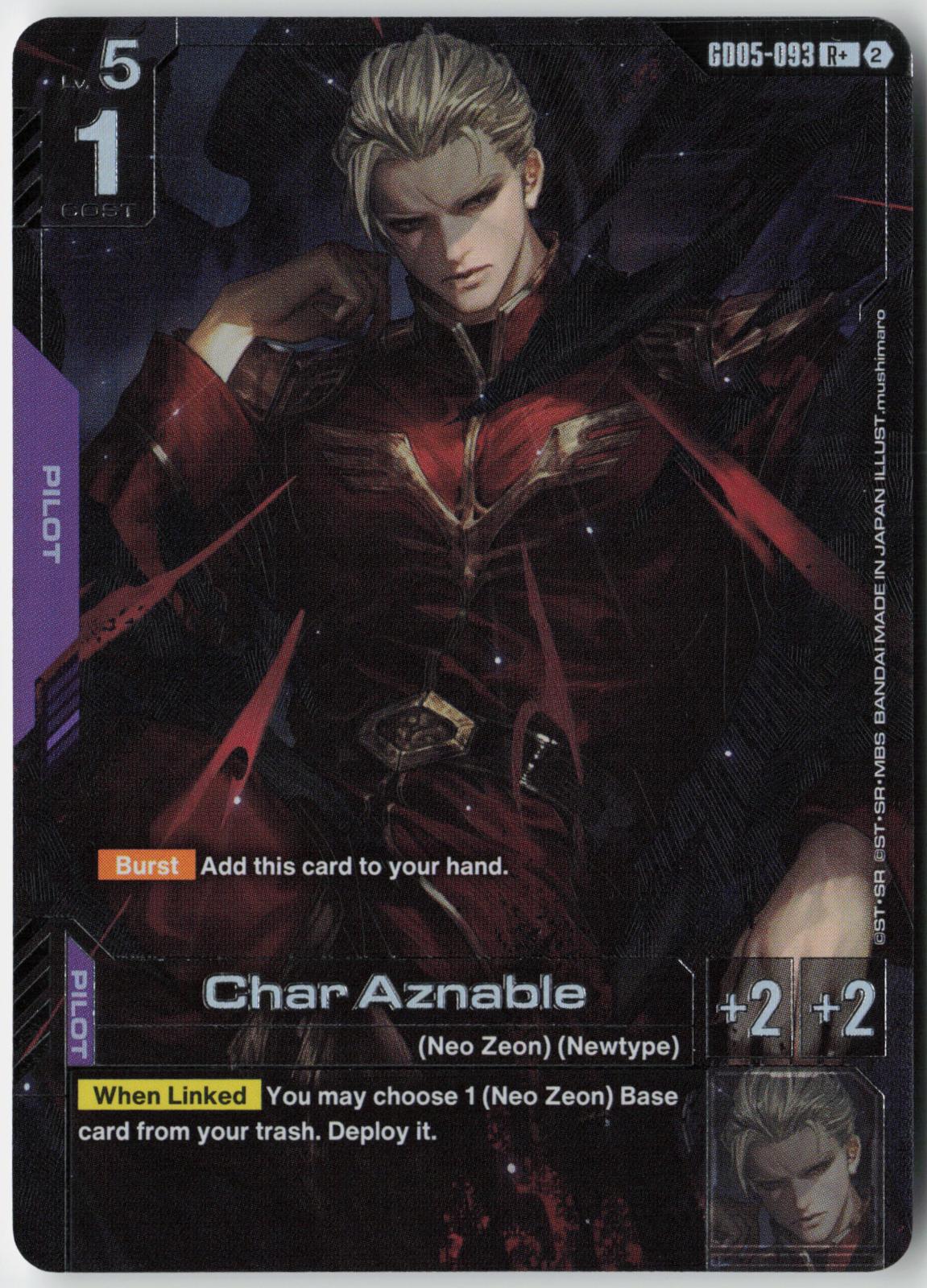 Char Aznable GD05-093 R+ Freedom Ascension Gundam Holo Near Mint