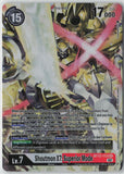 Shoutmon X7: Superior Mode BT12-112 SEC Secret Rare Across Time Digimon NM