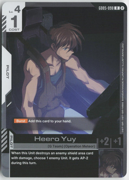 Heero Yuy GD05-098 R Freedom Ascension Gundam Holo Near Mint