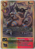 GeoGreymon (BT12-038) Digimon Generation [AD01] Gold Digimon Near Mint