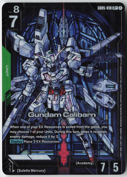 Gundam Calibarn GD05-018 LR+ Freedom Ascension Gundam Holo Near Mint